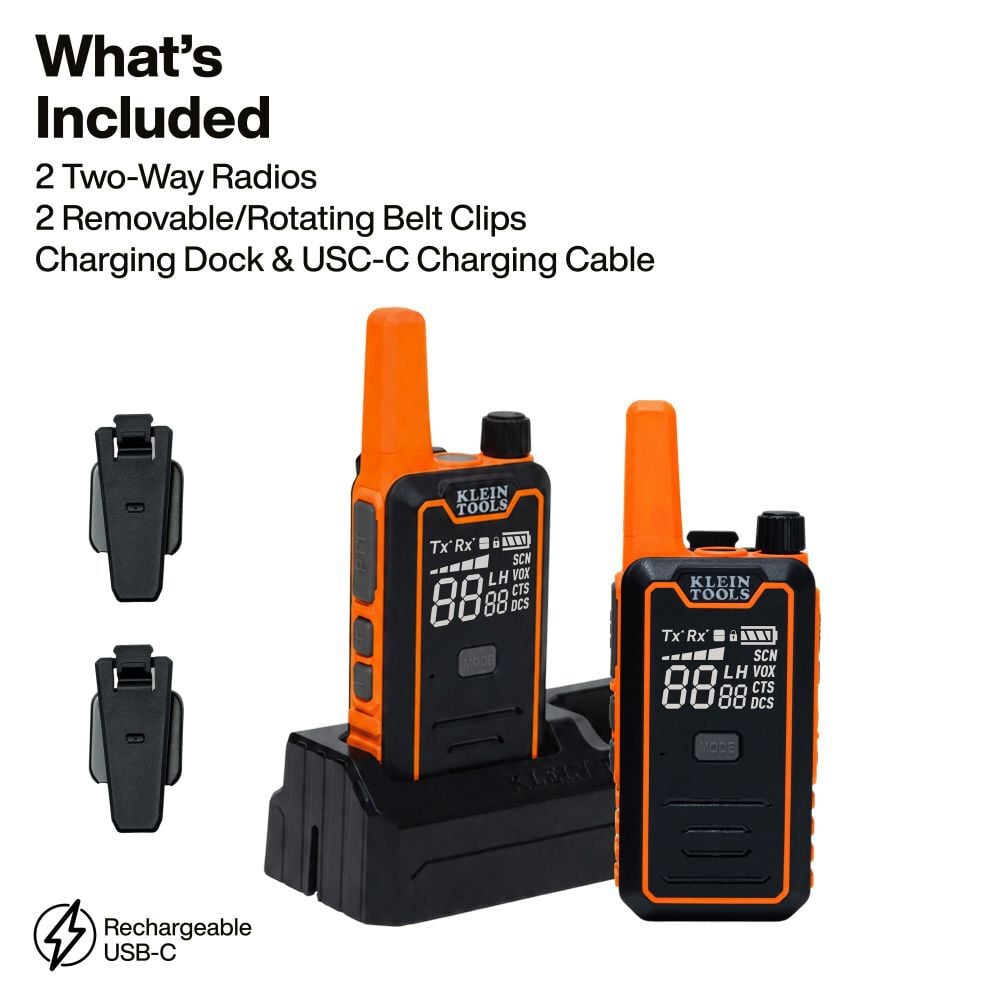 Klein Tools Handheld Two-Way Radio Set, large image number 2