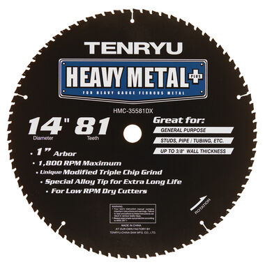 Tenryu Heavy Metal Plus 14 Inch x 42T General Purpose Blade