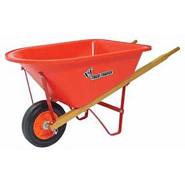 True Temper 1-1/4 cu. ft. Children's Poly Wheelbarrow with Pneumatic Tire