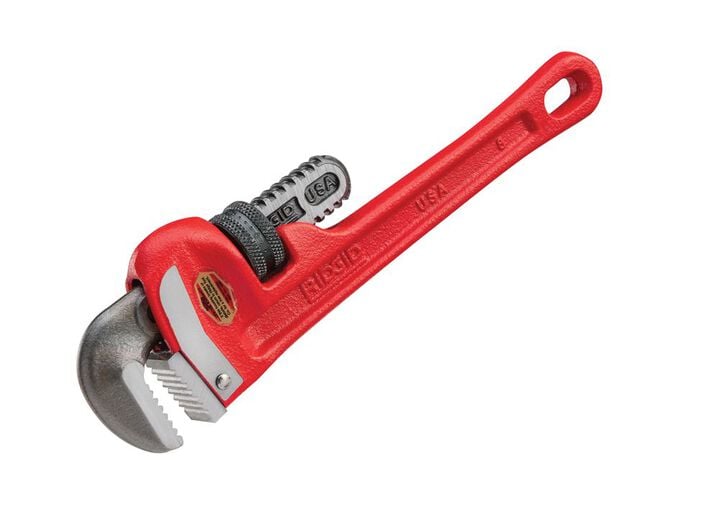 Ridgid 8 Inch Heavy-Duty Straight Pipe Wrench, large image number 1