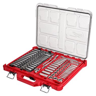 Milwaukee 1/4in & 3/8 106pc Ratchet and Socket Set in PACKOUT - SAE & Metric