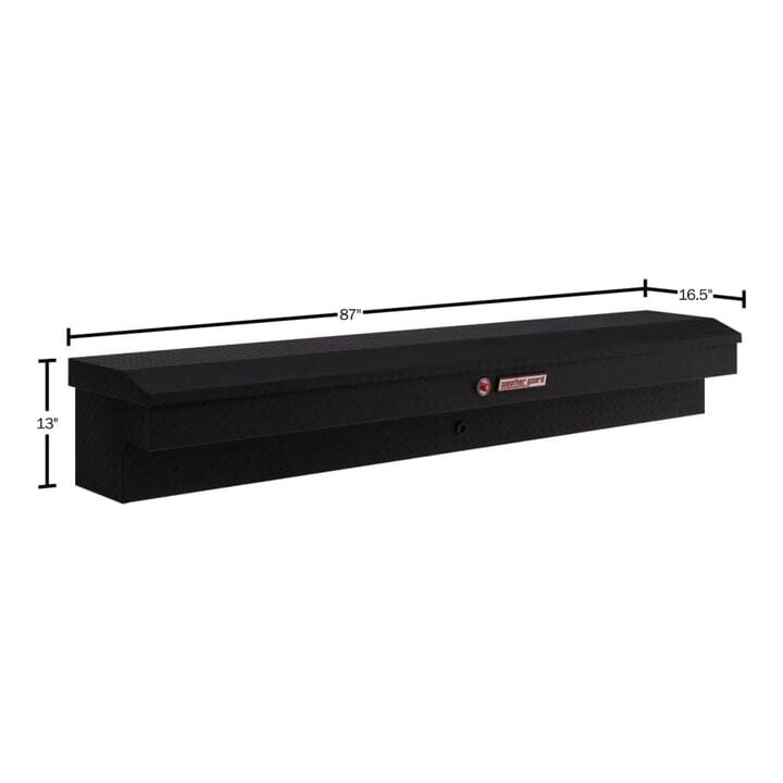 Weather Guard 87-1/4 x 16-1/2 x 13 Inch Aluminum Lo-Side Truck Box Black, large image number 3