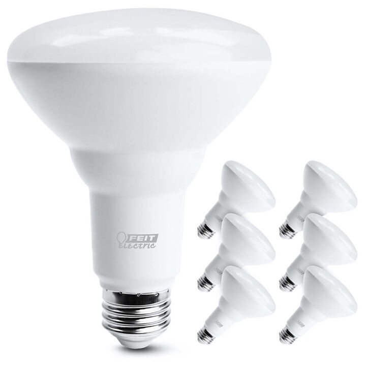 Feit Electric 10.5W 650 Lumens BR30 E26 Base Reflector LED Bulb Daylight White 6 Pieces, large image number 1