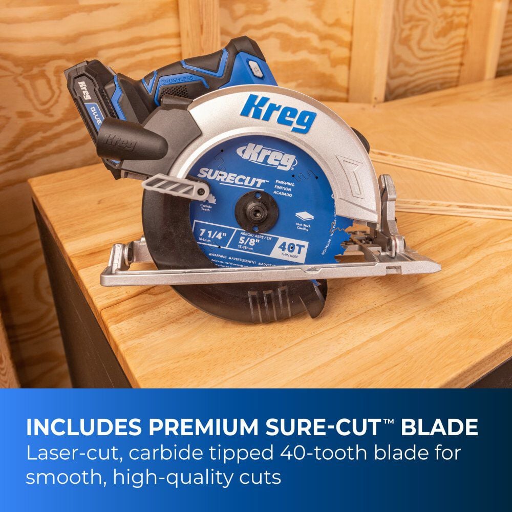 Kreg 20V Ionic Drive 7-1/4 Inch Circular Saw (Bare Tool), large image number 4