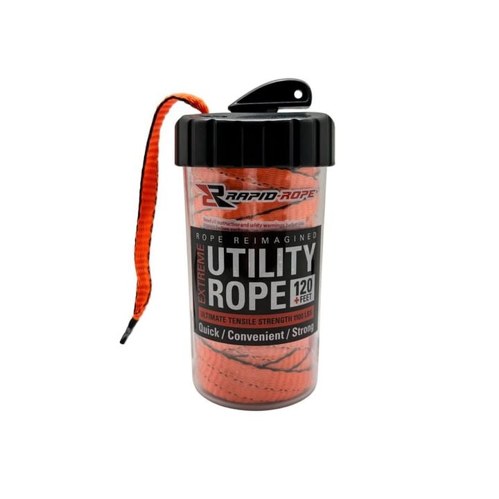 Rapid Rope Utility Rope and Canister 120 Ft Orange