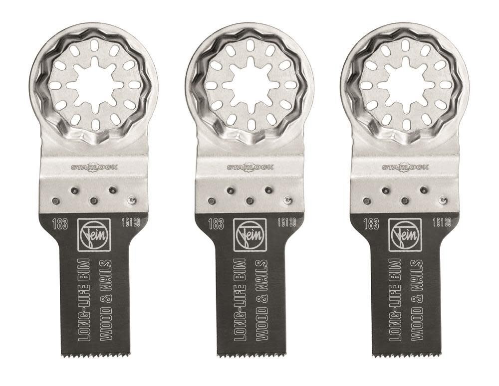 Fein StarLock E-Cut 183 Long-Life Saw Blade with Bi Metal Teeth for All Woods Plasterboard and Plastic Materials, large image number 1