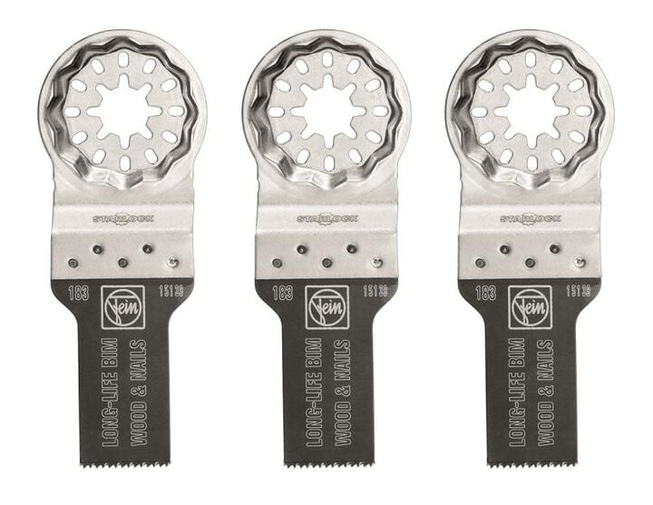 Fein StarLock E-Cut 183 Long-Life Saw Blade with Bi Metal Teeth for All Woods Plasterboard and Plastic Materials, large image number 0