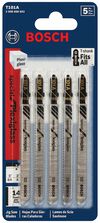 Bosch 4 Inch 14 TPI Plexiglas Cutting T-Shank Jig Saw Blade 5 Piece, small image number 2