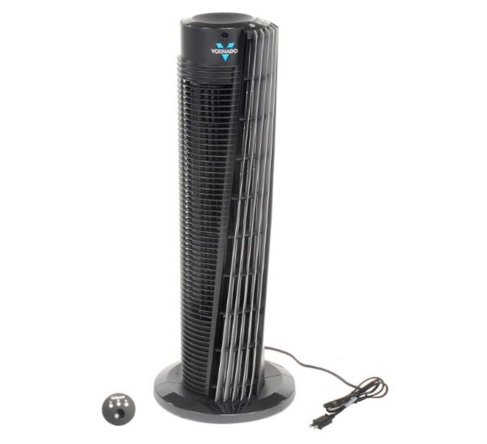 Vornado 143 Tower Circulator with Remote 120V 263 CFM 29in Black, large image number 1