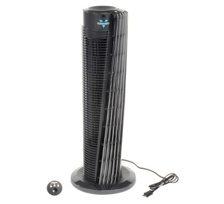 Vornado 143 Tower Circulator with Remote 120V 263 CFM 29in Black