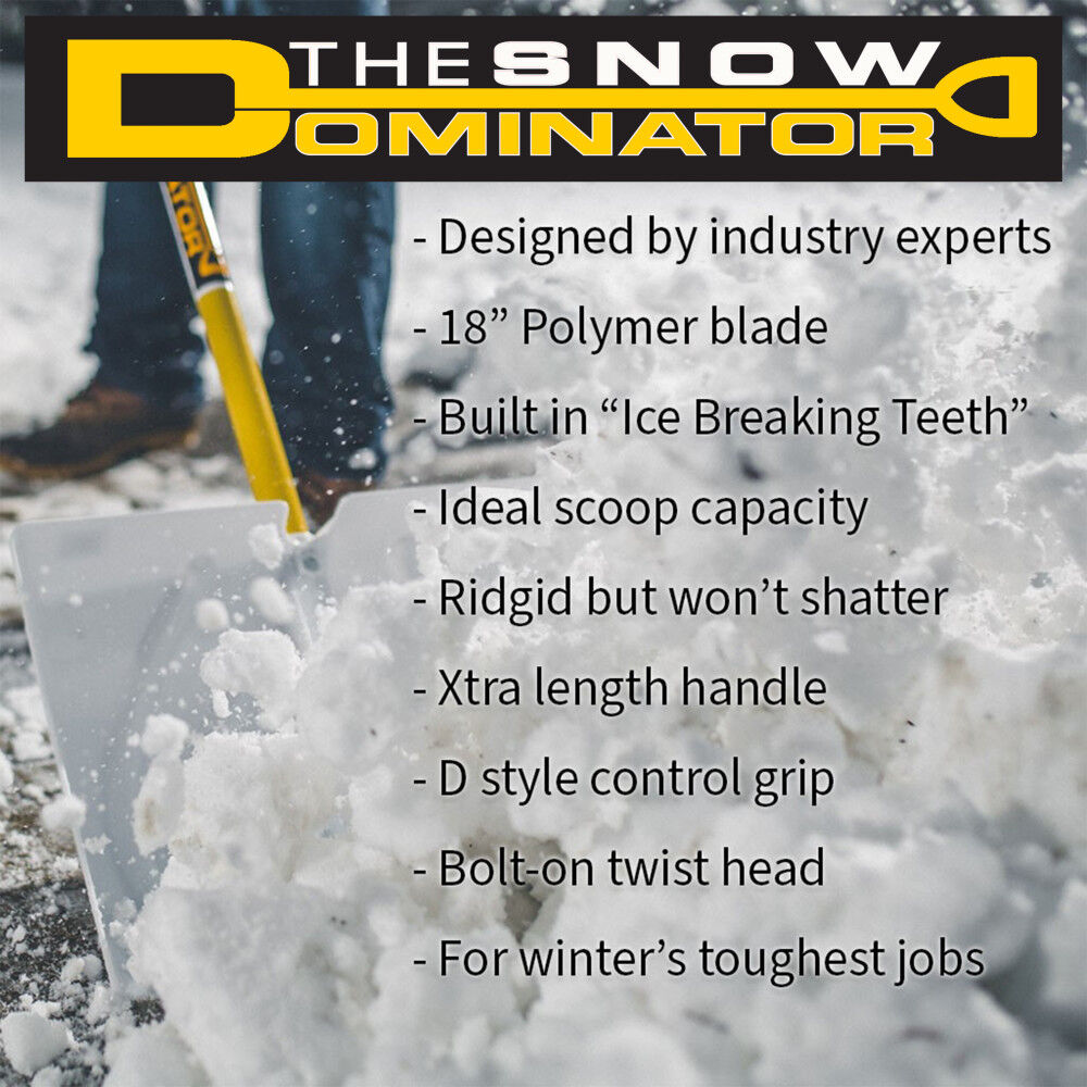 The Snowplow 18in The Snow Dominator Shovel 50588 Acme Tools