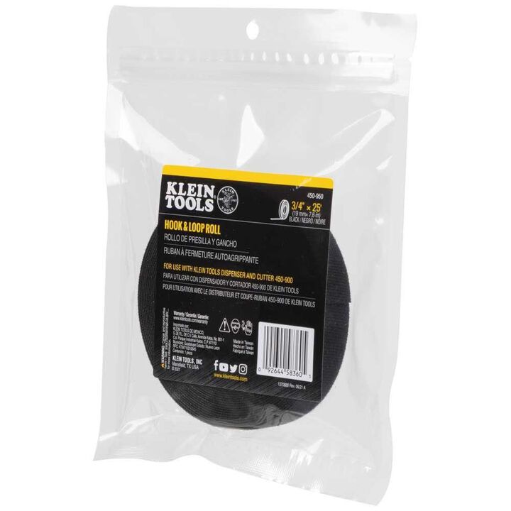 Klein Tools Hook & Loop Roll 3/4inx 25' Black, large image number 15