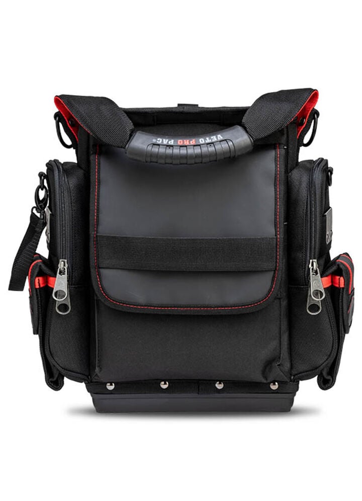 Veto Pro Pac 30 Lbs XX-Large Zippered Technician Tool Pouch, Black/Red, large image number 2