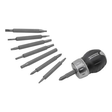 Proto Ratcheting Stubby Screwdriver Set