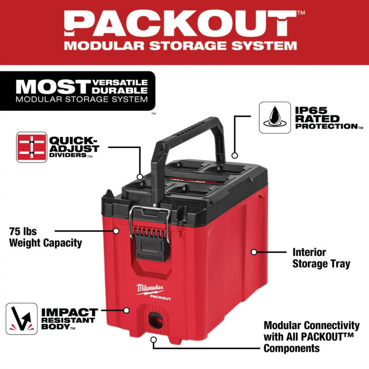 Milwaukee PACKOUT Compact Tool Box, large image number 6