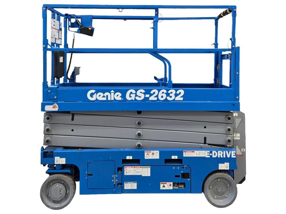 Genie GS-2632E 26 Ft E-Drive Electric Slab Scissor Lift Used 2023
