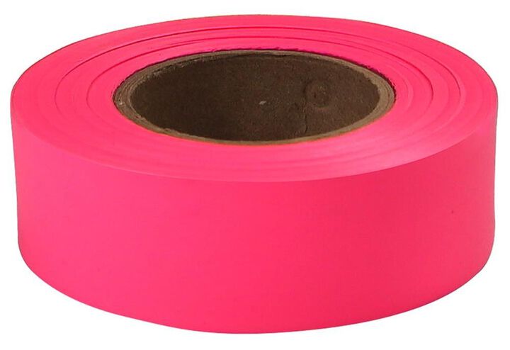 Empire Level 200 ft. x 1 in. Pink Flagging Tape