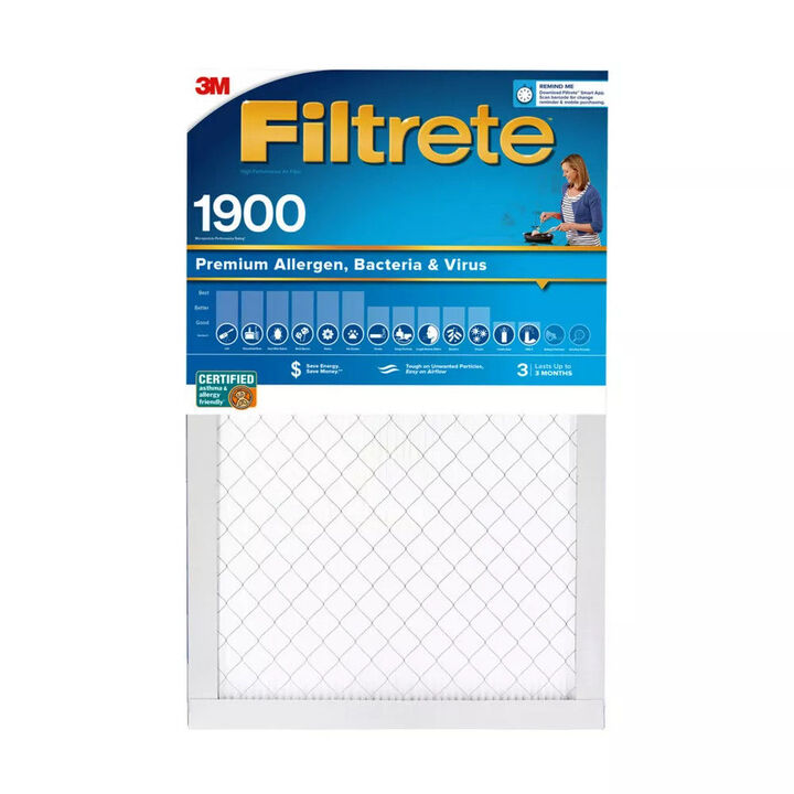 3M Filtrete 14 x 24 x 1-Inch 1900 MPR MERV 13 Allergen Defense Furnace Air Filter, 4-Pack, large image number 1