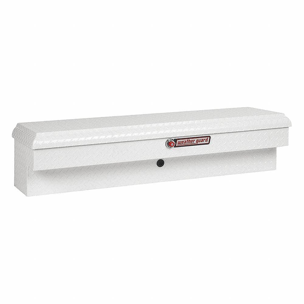 Weather Guard 56-1/4 x 16-1/4 x 13-1/4 Inch Aluminum Lo-Side Truck Box White, large image number 1