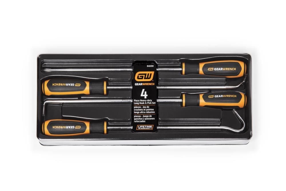 GEARWRENCH 4 Pc Heavy-Duty Long Hook & Pick Set, large image number 2