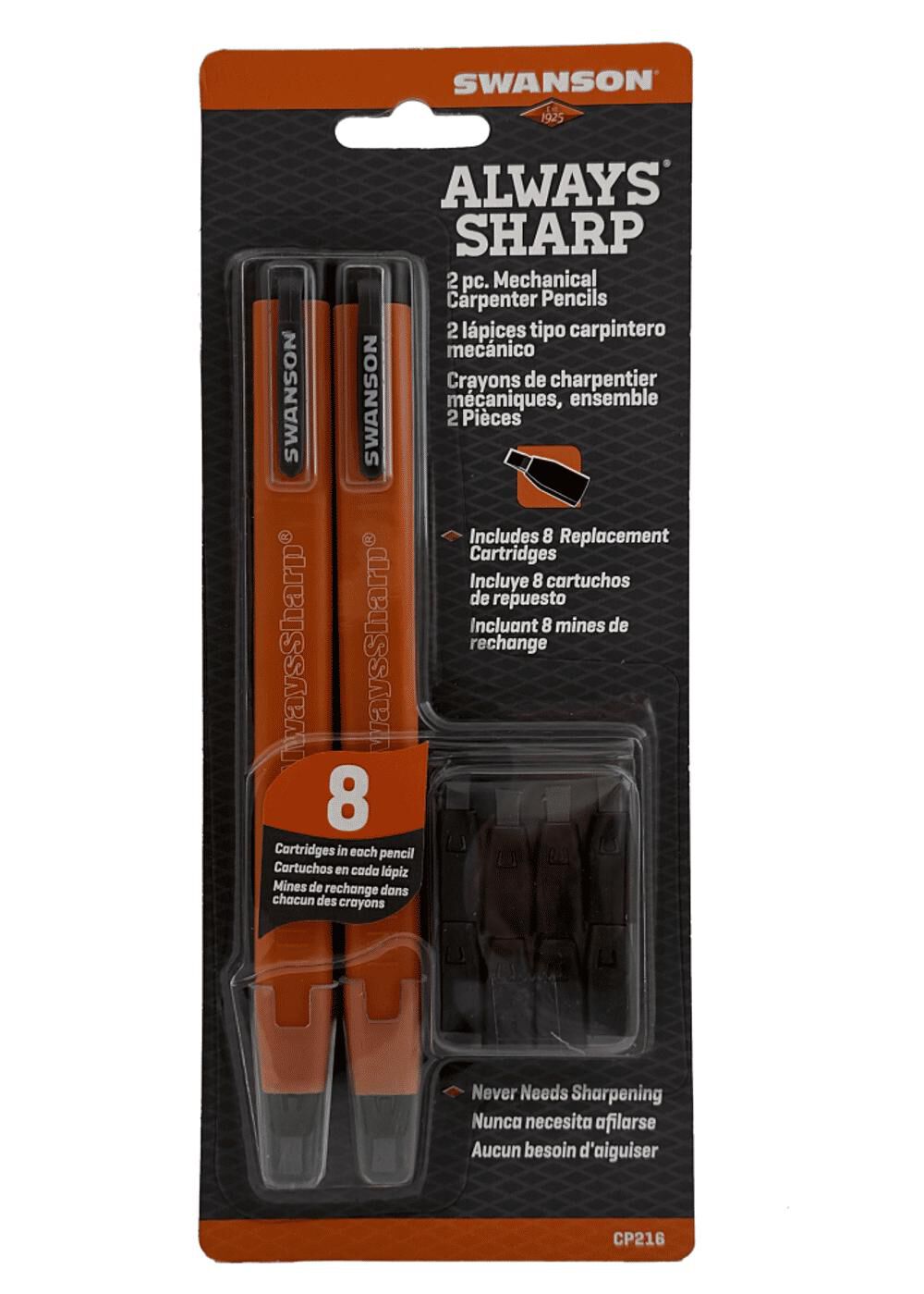 Swanson Tool AlwaysSharp Refillable Mechanical Carpenter Pencil, large image number 4