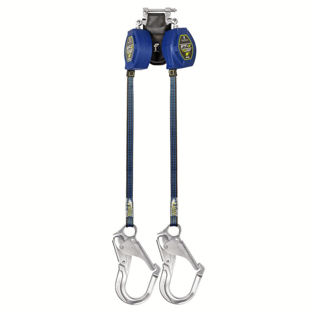 Falltech 6ft FT-X EdgeCore Class 2 Twin-Leg LE SRL with Aluminum Rebar Hook, large image number 1