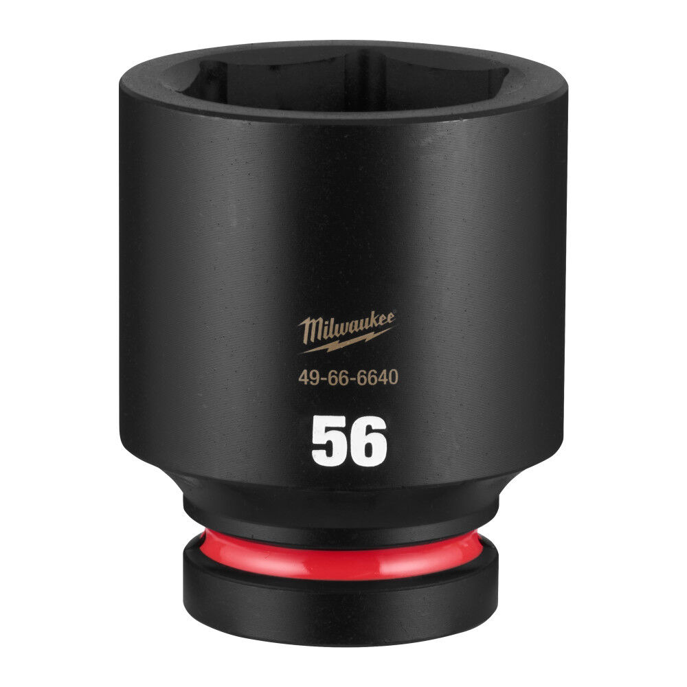Milwaukee SHOCKWAVE Impact Duty 1 Inch Drive 56mm Deep 6 Point Socket - 49-66-6640