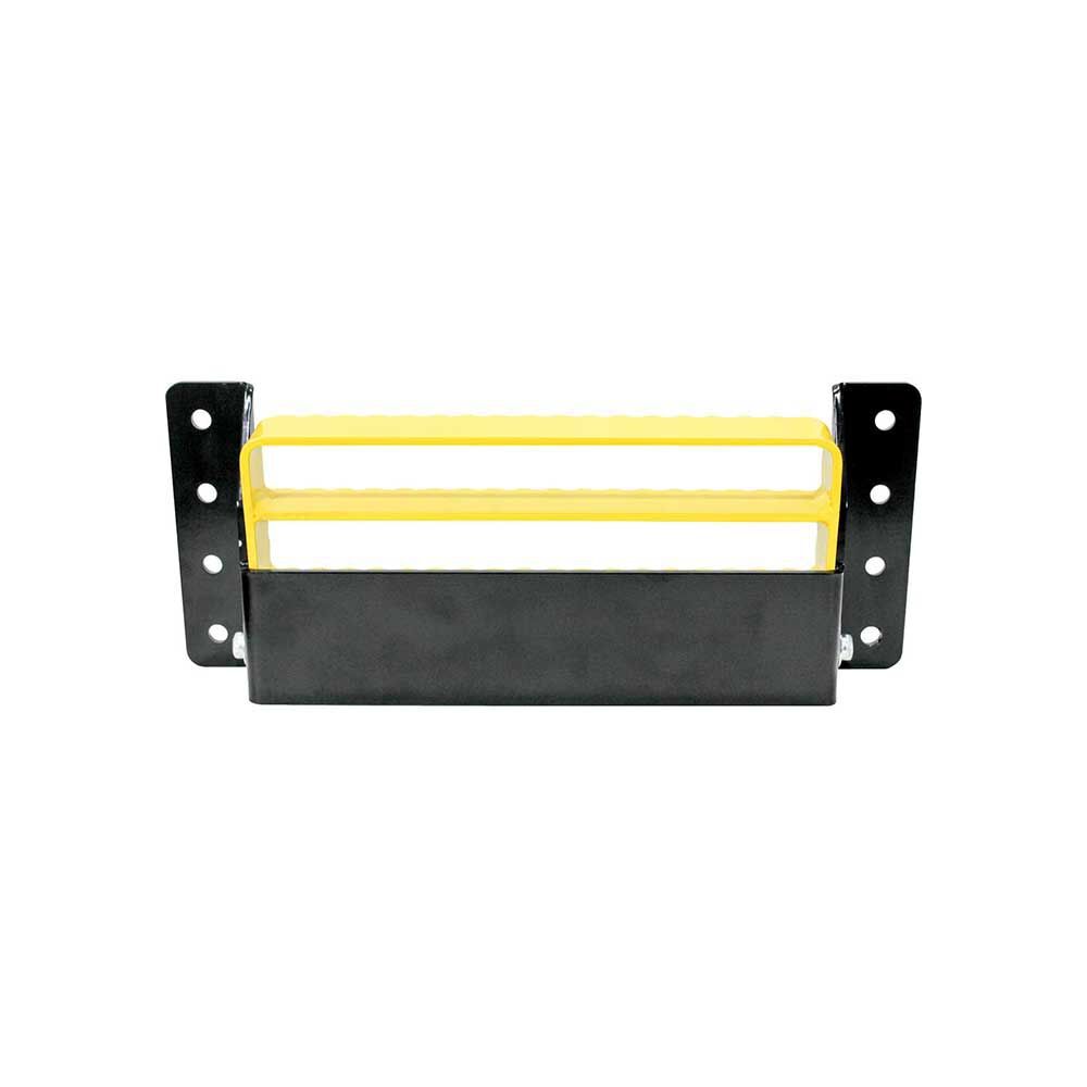 K&M Manufacturing Universal Flip-Up Tractor Step Black & Yellow, large image number 7