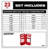 Milwaukee SHOCKWAVE Impact Duty RED HELIX Titanium Drill Bit Set  23PC, small image number 3