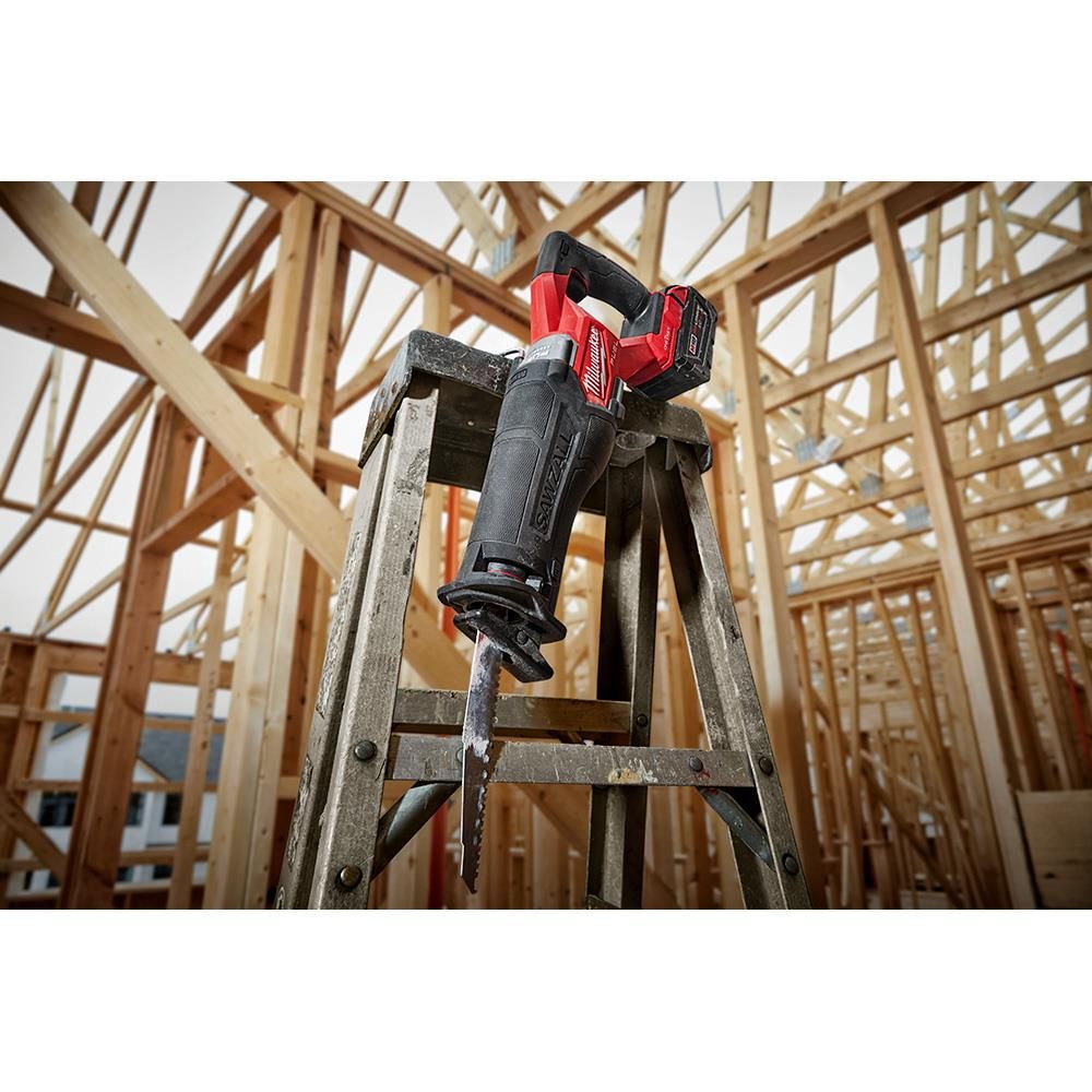 Milwaukee M18 FUEL SAWZALL Reciprocating Saw with ONE-KEY - 2 Battery XC5.0 Kit, large image number 14