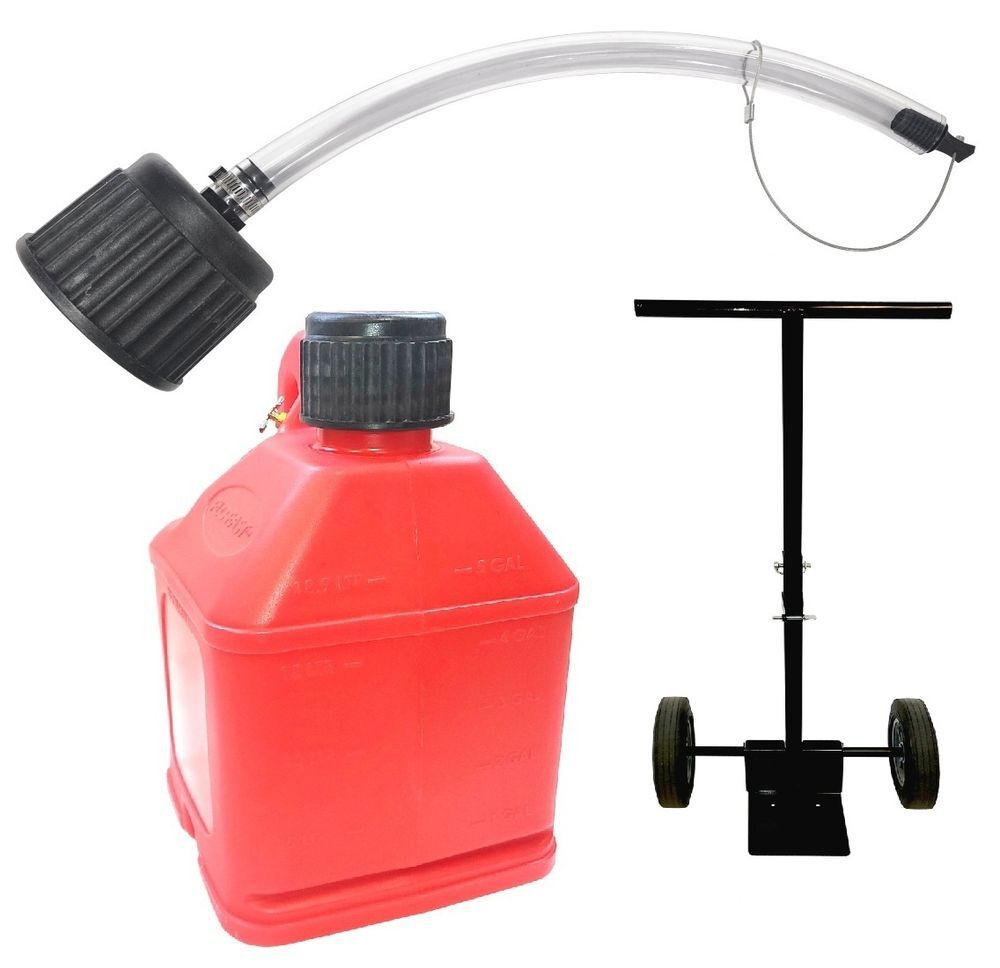 Flo-Fast DEF Pour Spout and Two 5 Gallon Containers with Versa Cart - 70715 50101 60604-K