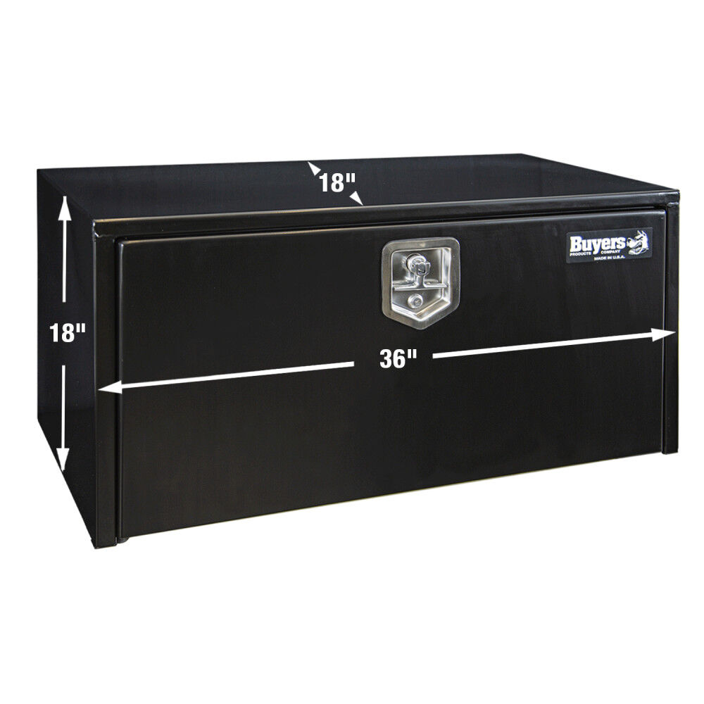 Buyers Products Company Truck Box 18x18x36 Inch Black Steel Underbody
