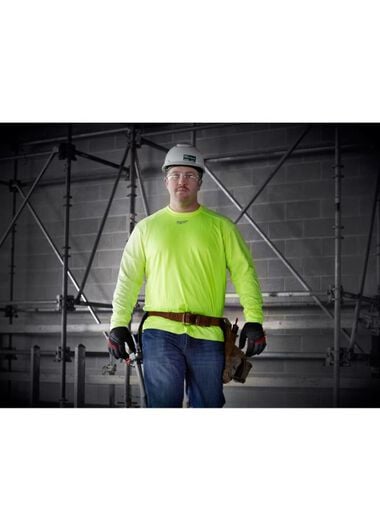 Milwaukee WorkSkin Light Weight Performance Long Sleeve Shirt - High Visibility - 2XL, large image number 3
