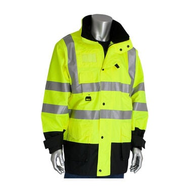 Protective Industrial Products 7-in-1 All Conditions Coat Class 3 Hi-Vis Yellow 4X