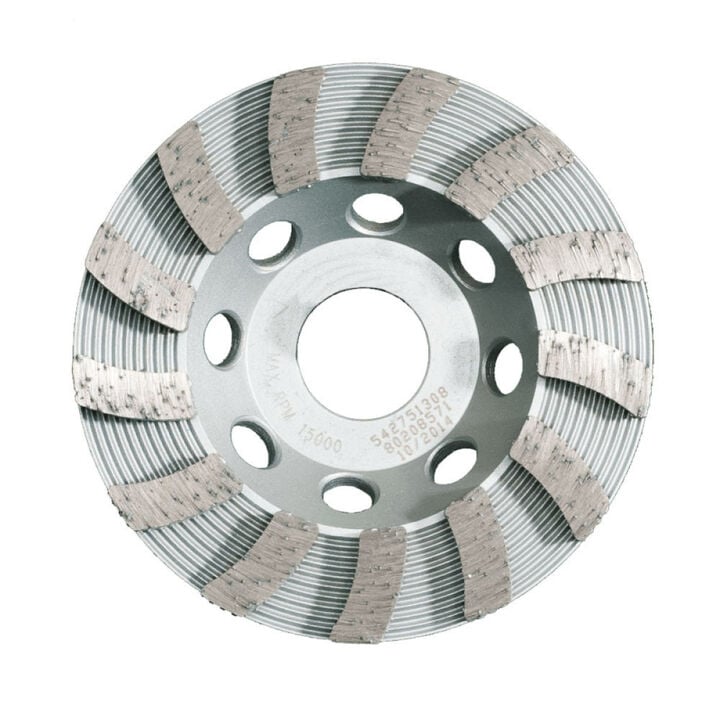 Husqvarna Construction Vari-Grind 7 Inch Single Row Segmented Diamond Cup Grinding Wheel for Concrete
