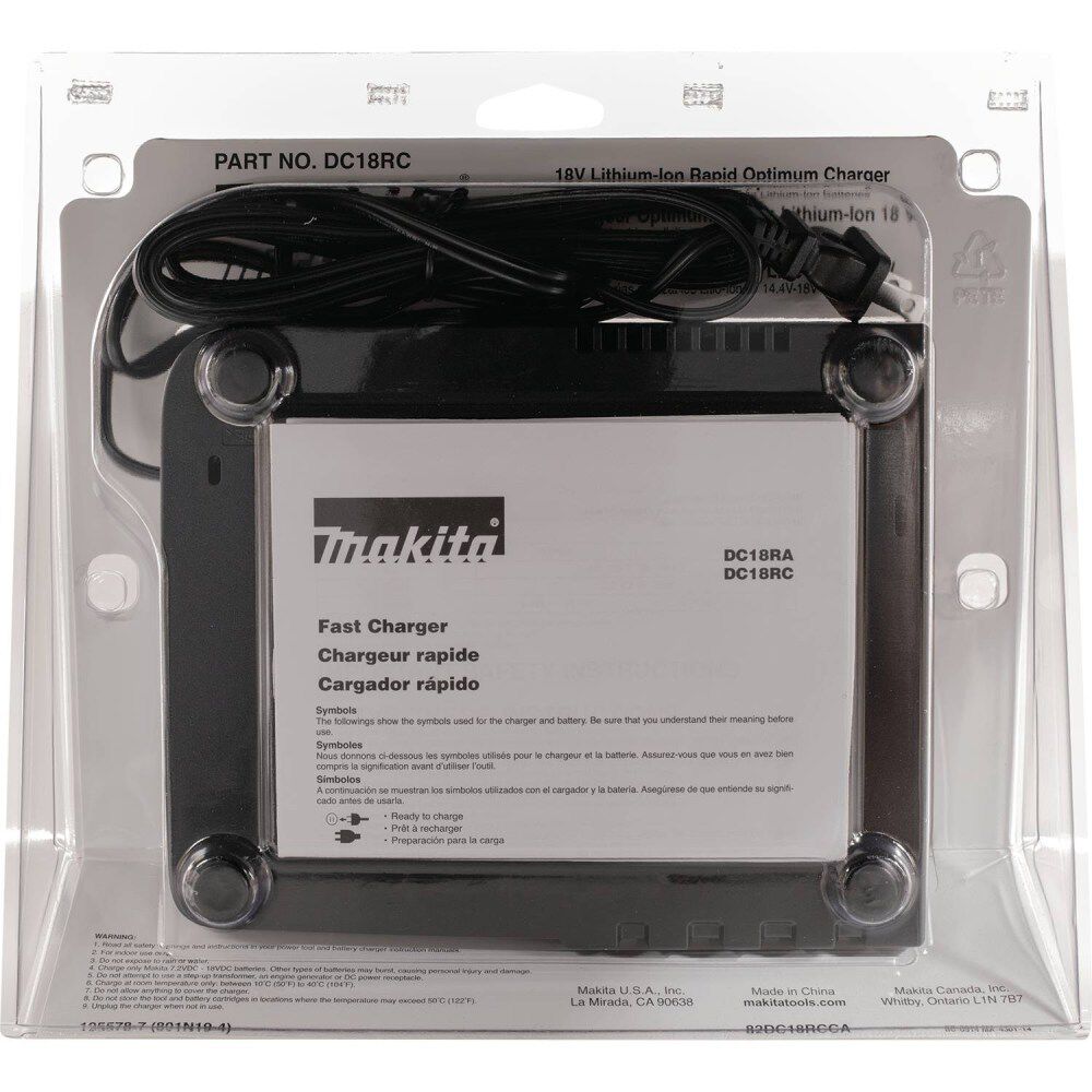 Makita 18V LXT Lithium-Ion Rapid Optimum Charger, large image number 4
