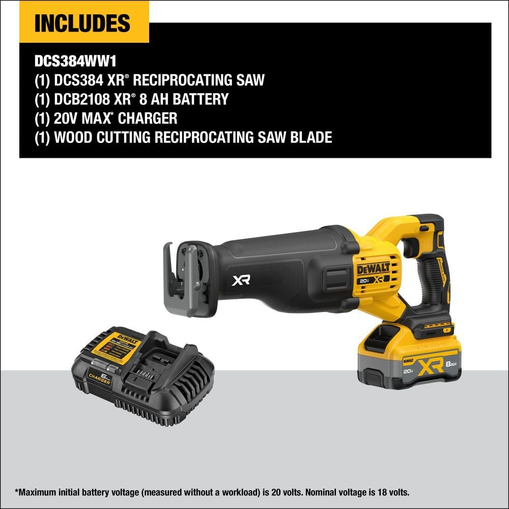 DEWALT 20V MAX XR Reciprocating Saw Kit with XR POWERPACK, large image number 4