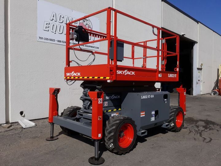 Skyjack Scissor Lift 32' Maximum Platform Height 68in Width Rough Terrain, large image number 7
