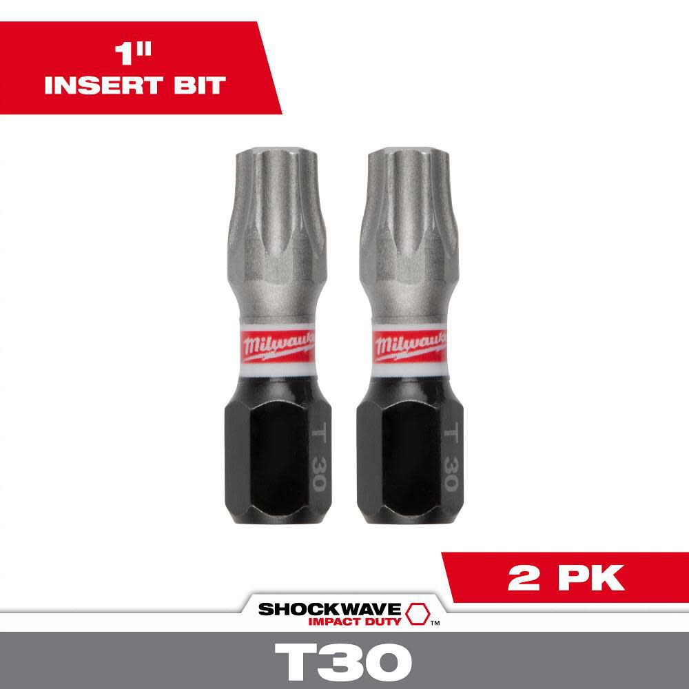 Milwaukee SHOCKWAVE Impact Bit 1inch T30 2pk, large image number 10
