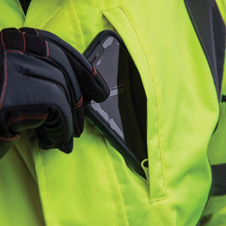 Klein Tools High-Visibility Bomber Jacket, large image number 3