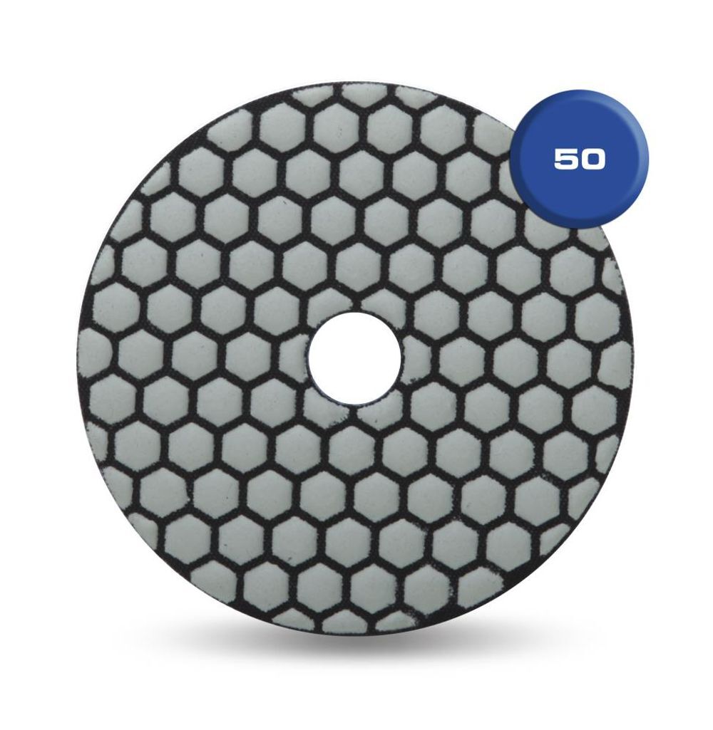 Rubi Tools Resin Dry Polishing Pad 50 Grit 4 In., large image number 2