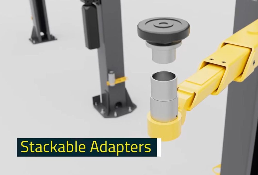 Bendpak 10APX Pro Series 10000 Lbs Two-Post Lift with Tall Adapters, large image number 7