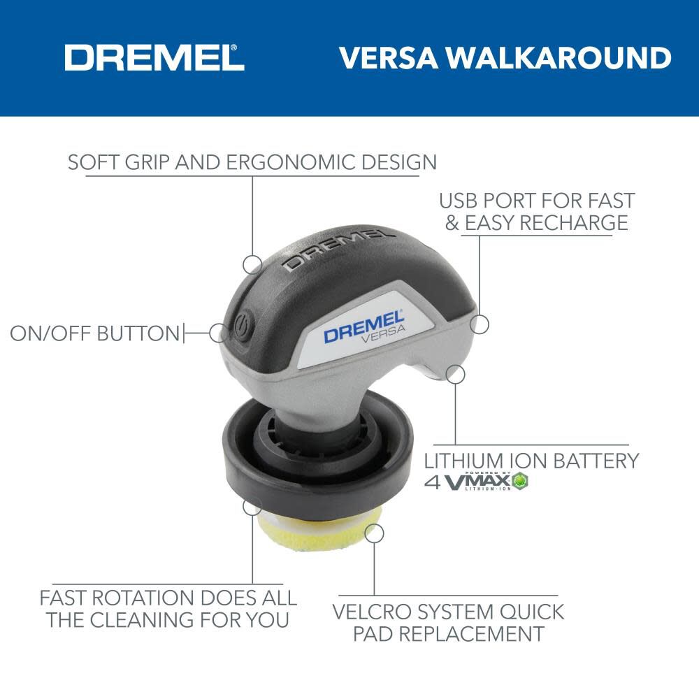 Dremel Versa Power Scrubber with Scrub Daddy Higher Performance