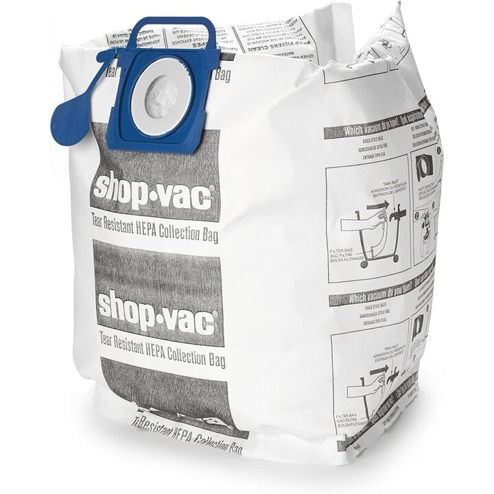 Shop Vac 5-10 Gallon Tank HEPA Tear Resistant Collection Bag 2pk, large image number 3