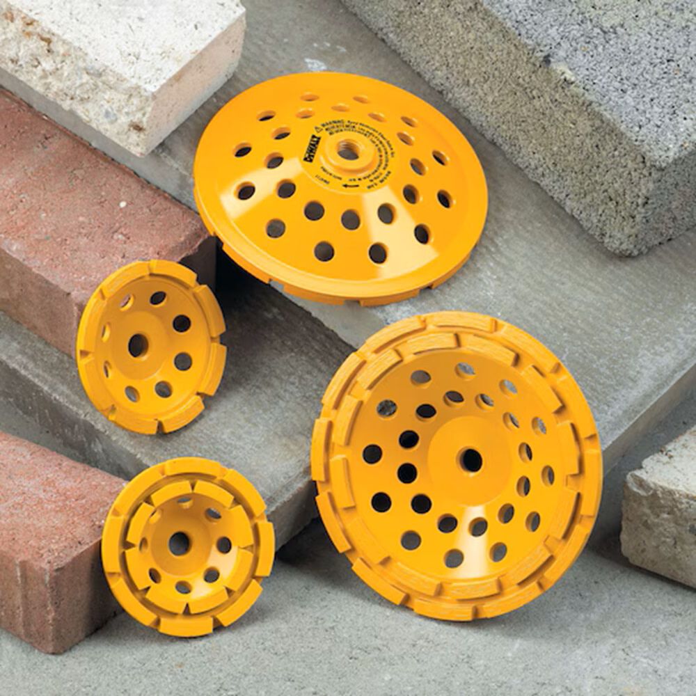 DEWALT 7 Inch Single Row Segmented Rim Diamond Cup Wheel for Concrete and Masonry Materials, large image number 3