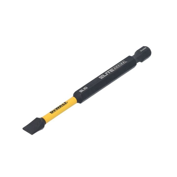 DEWALT FLEXTORQ Impact Ready Slotted Screwdriver Bit for SL10, 3 Inch, 1/4 Inch Hex Shank, large image number 1