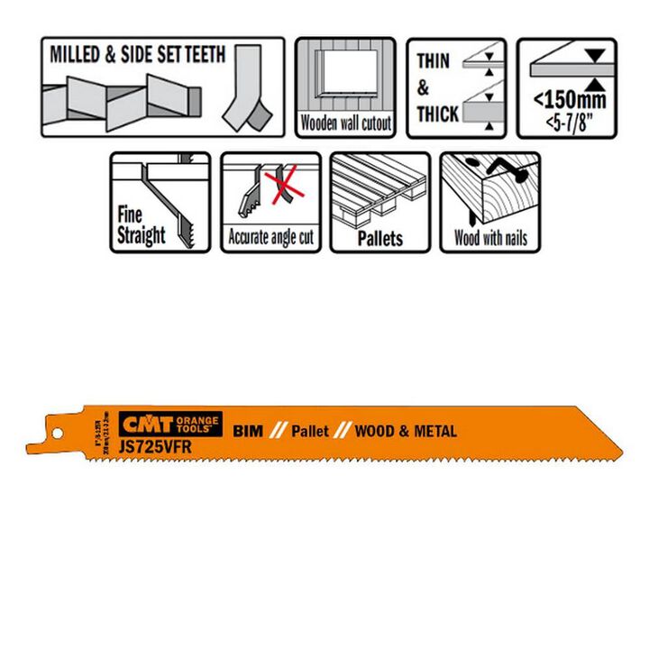 CMT Bi Metal Recip Blade