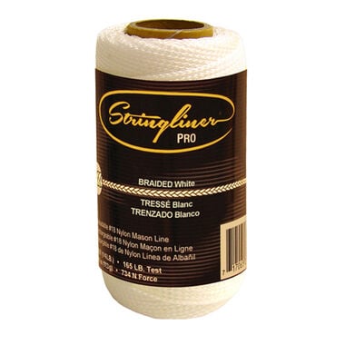 Stringliner #18 Construction Replacement Roll Braided White 250 ft