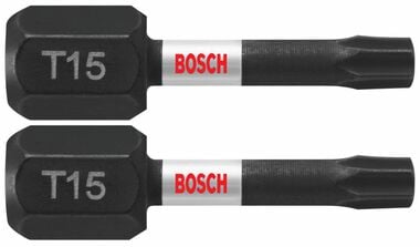 Bosch 2 pc. Impact Tough 1 In. Torx #15 Insert Bits, large image number 0
