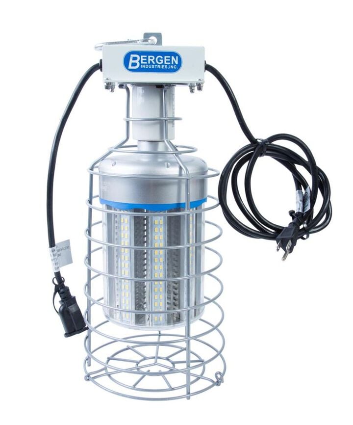 Gardner Bender 150 Watt High Bay LED Luminaire Temporary Plug-in Work Light Fixture 19000 lm 5000k Snap Lock Hook & Wire Guard
